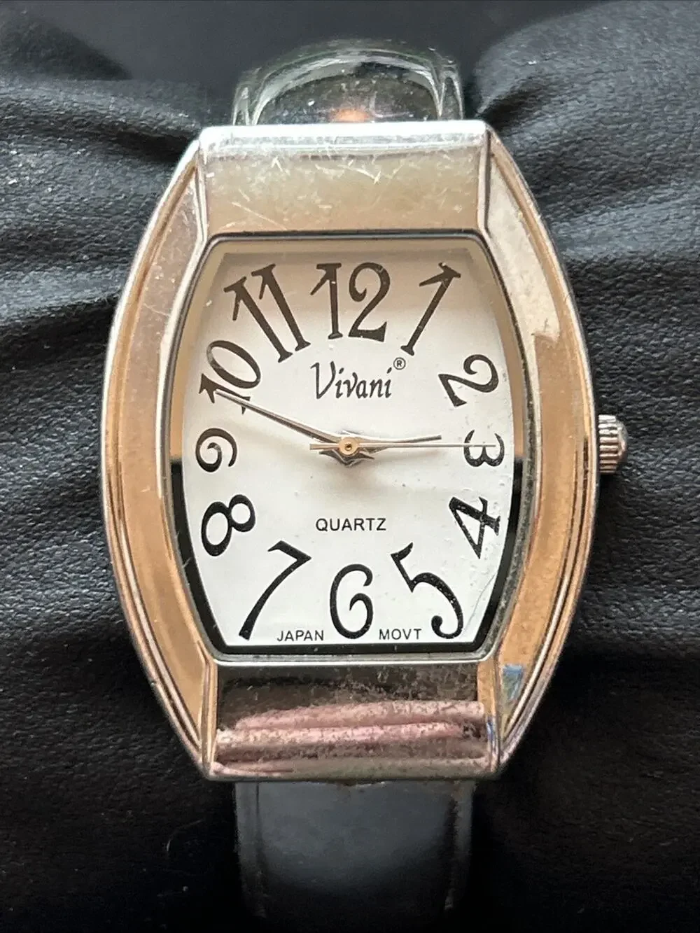 Vivani Silver Tone Women’s Cuff Watch